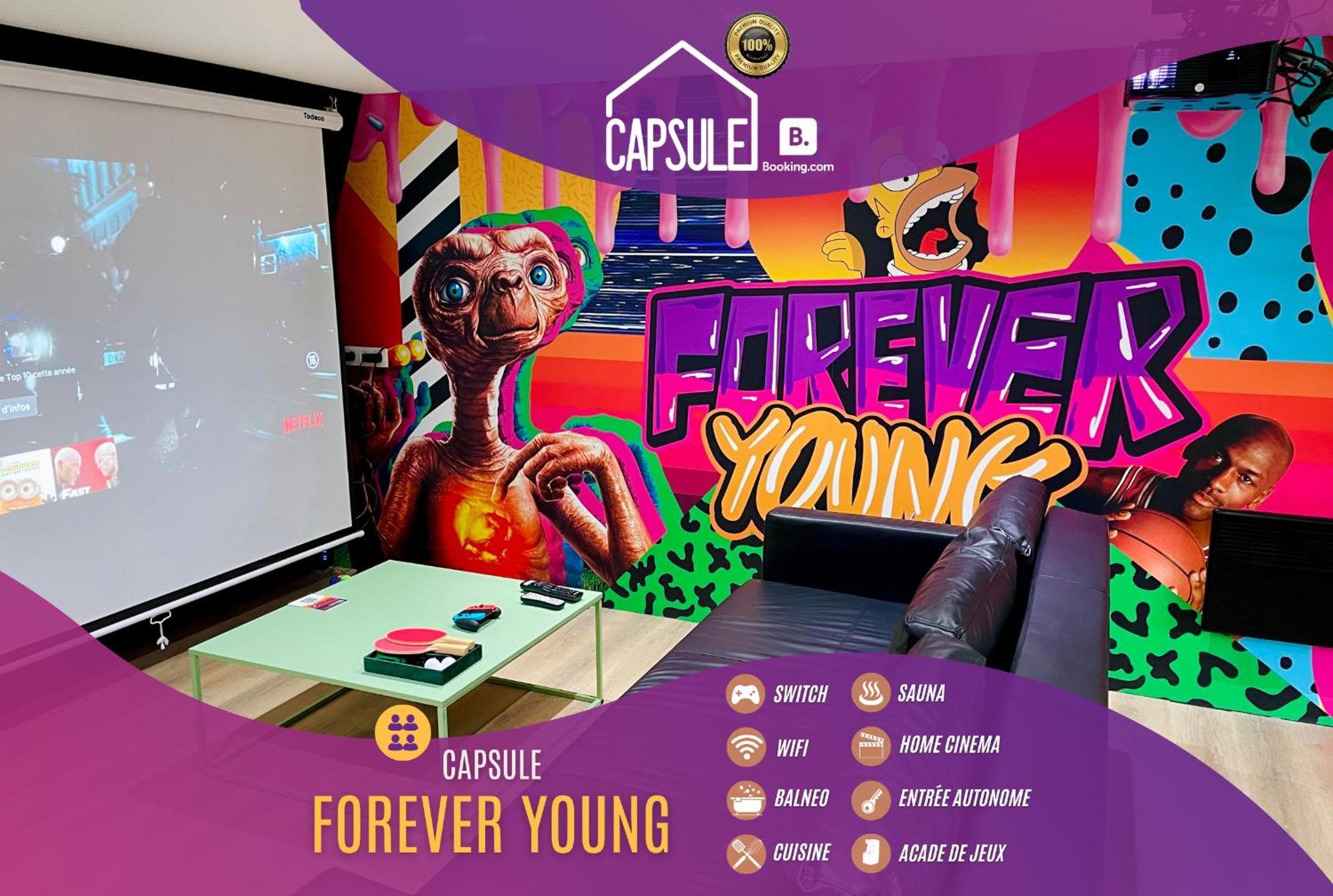 Capsule Forever Young - Jacuzzi - Sauna - Billard - Arcade De Jeux - Netflix & Home Cinema - Ping Pong Hastiere-par-dela Kültér fotó